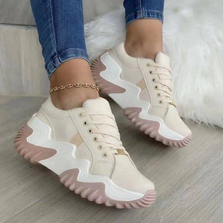 Marian | Thick Soled Serrated Sneakers