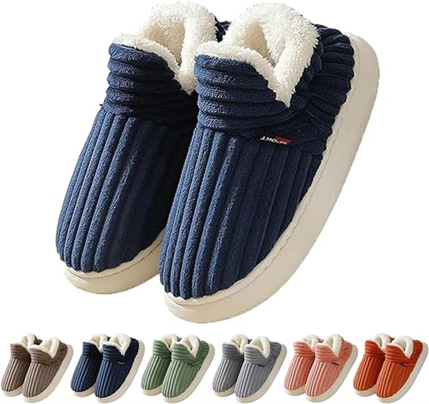 Lala | Plush Corduroy Indoor Slippers – Warm Comfort for Home