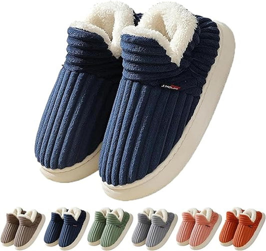Lala | Plush Corduroy Indoor Slippers – Warm Comfort for Home