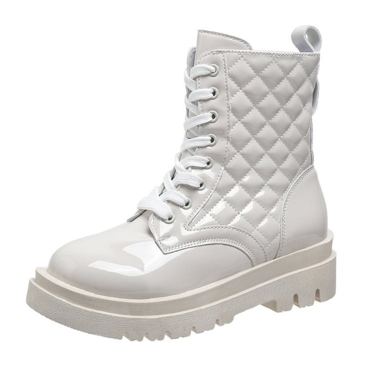 Orthopedic Balance Quilted Platform Boots - Thick Heel