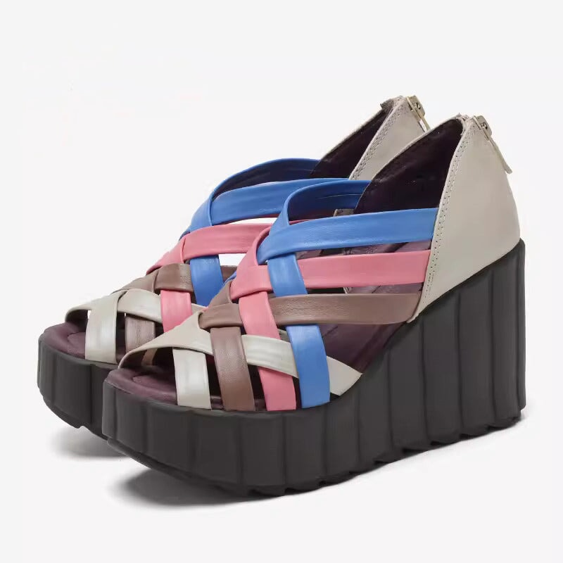 Rylee | Women’s Orthopedic Multi-Strap Platform Wedge Sandals
