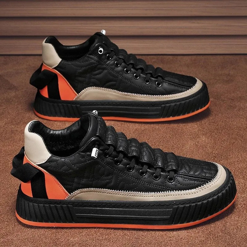Adam | Men’s Orthopedic Casual Sneakers with Cushioned Sole and Textured Design