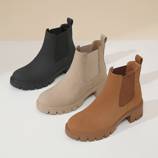 Sandy | Women's Thick Bottom Suede Dr Martens Boots