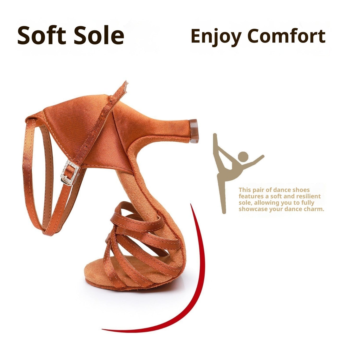 Orthopedic Balance Latin Dance Shoes - Soft Sole Comfort