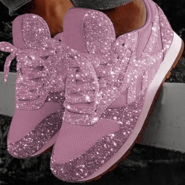 Adrianna | Sparkle Glitter Orthopedic Fashion Sneakers with Cushioned Support