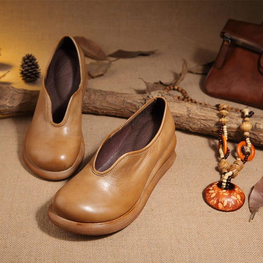 Millie | Women’s Vintage Orthopedic Leather Comfort Flats