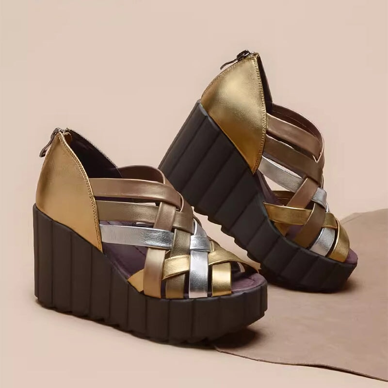 Rylee | Women’s Orthopedic Multi-Strap Platform Wedge Sandals