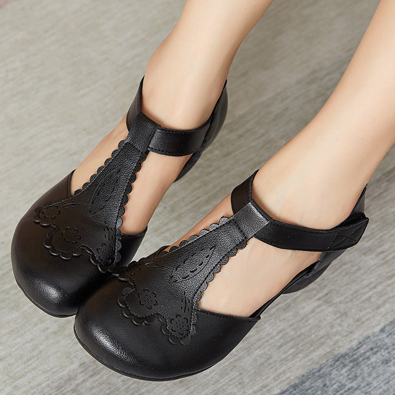 Katalina | Women’s Orthopedic Vintage T-Strap Block Heel Shoes