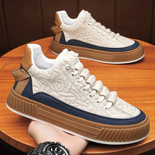 Adam | Men’s Orthopedic Casual Sneakers with Cushioned Sole and Textured Design