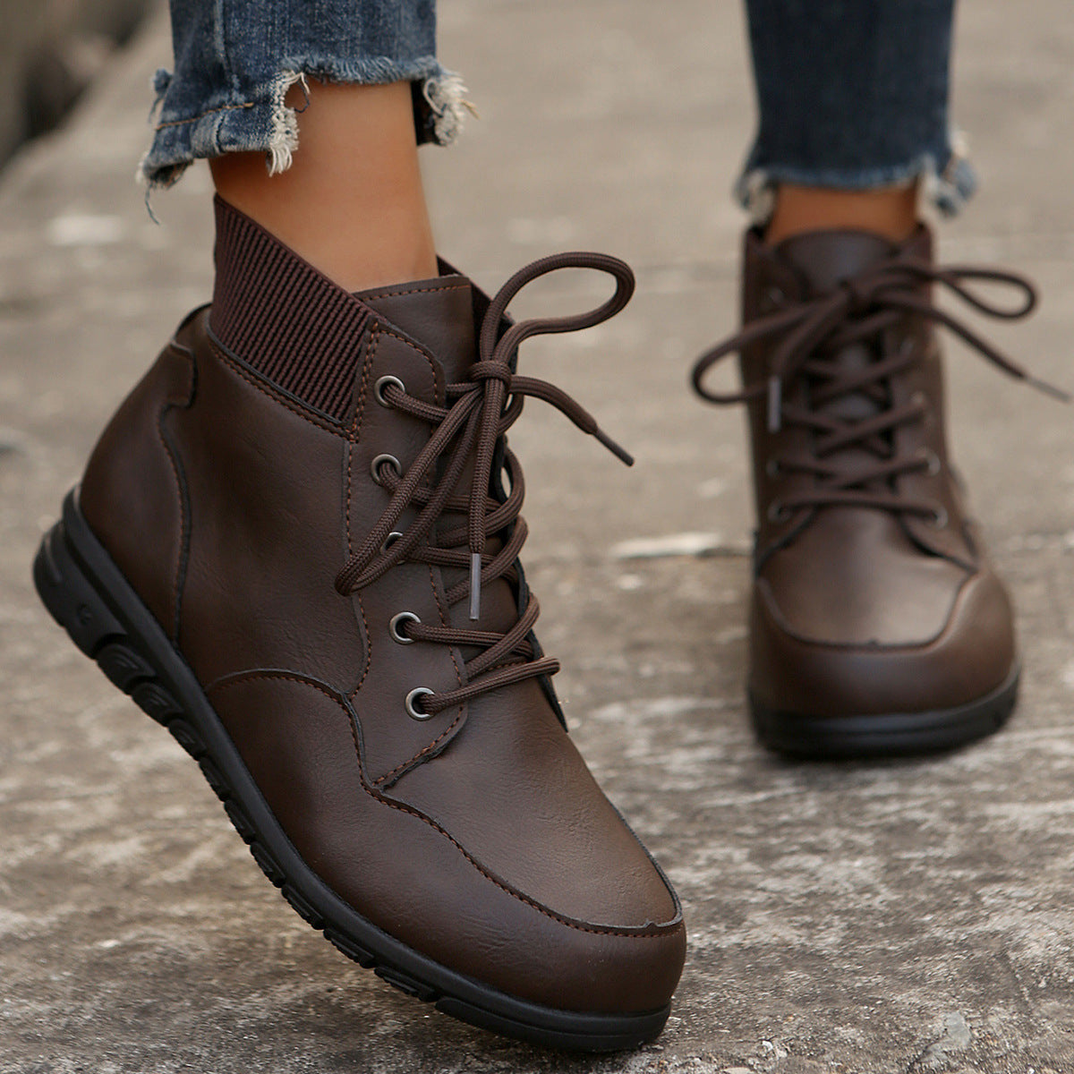 Orthopedic Balance Ankle Boots - Non-Slip Flat Comfort