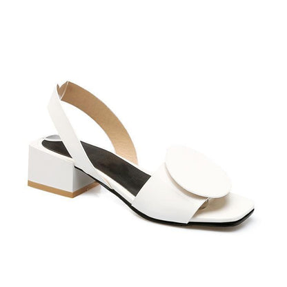 Orthopedic Balance Patent Leather Mid-Heel Shoes With Buckle