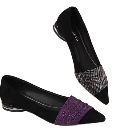 Orthopedic Balance | Pointed Toe Colorblock Ballet Flats