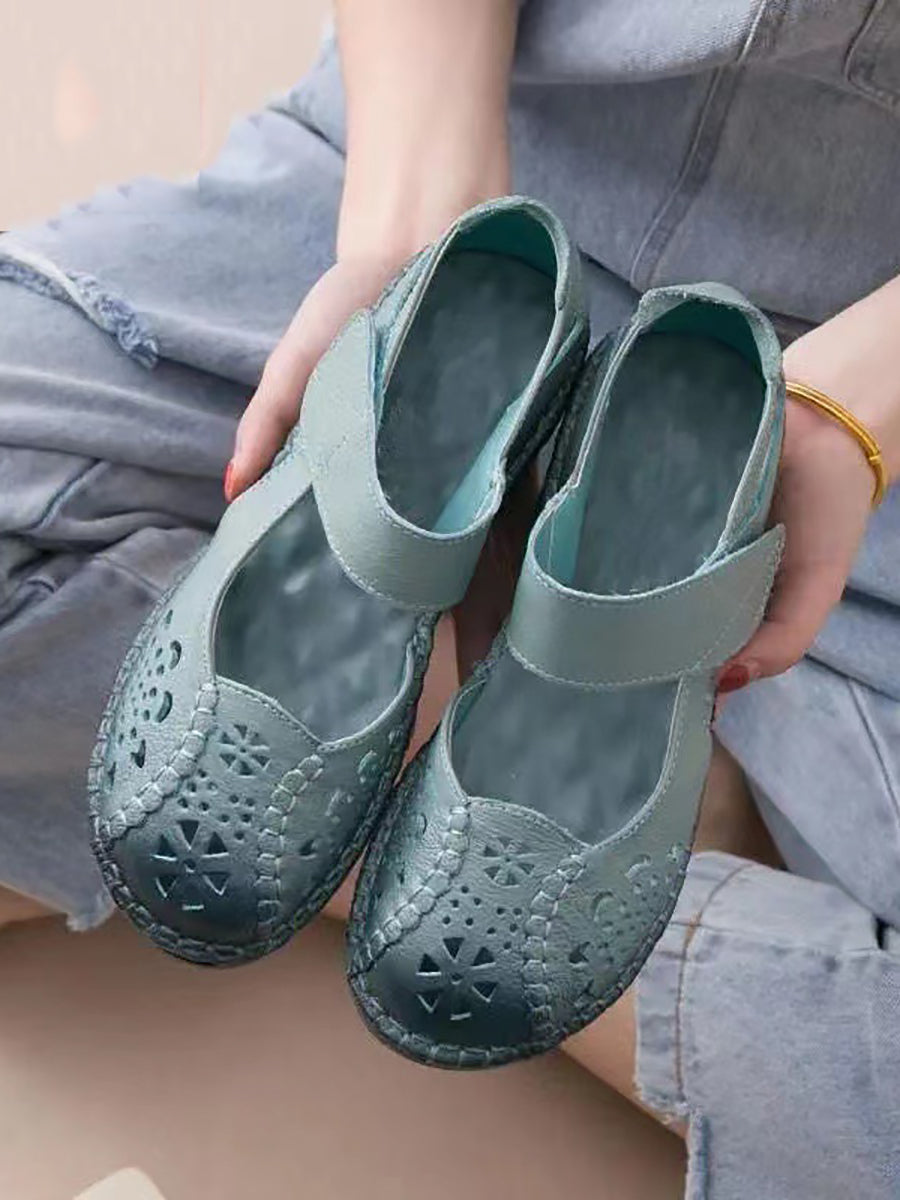 Hazel | Women’s Orthopedic Perforated Casual Mary Jane Flats
