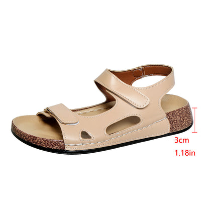 Orthopedic Balance Double Buckle Cork Footbed Comfort Sandals
