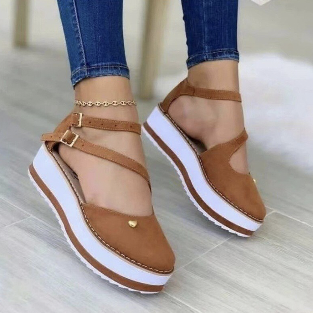 Octavia | Women’s Orthopedic Platform Mary Jane Sandals