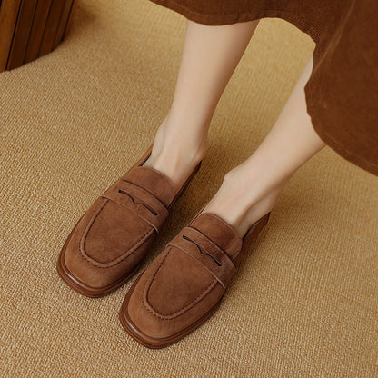 Orthopedic Balance Sheepskin Pumps - Square & Round Toe Design