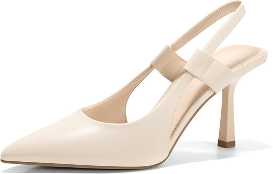 Lisa | pointed-toe slingback heels