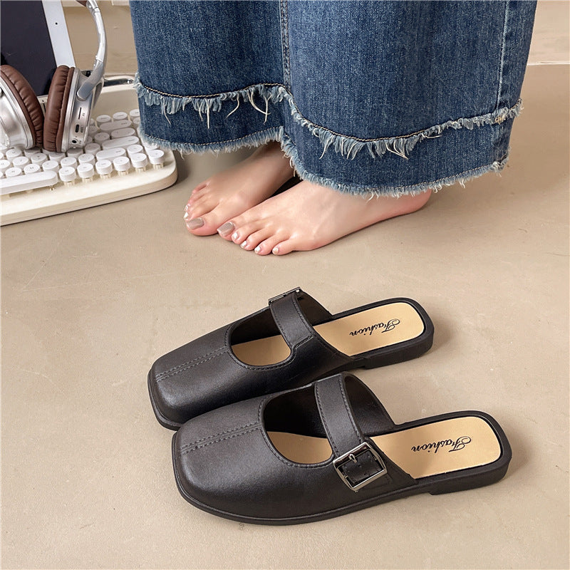 Orthopedic Balance | Minimal Buckle Strap Slide Sandals