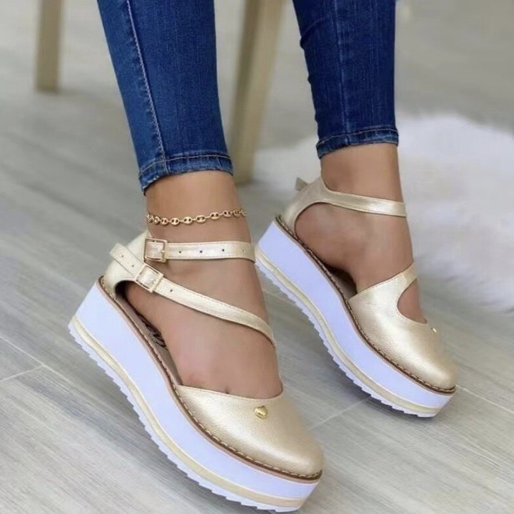 Octavia | Women’s Orthopedic Platform Mary Jane Sandals