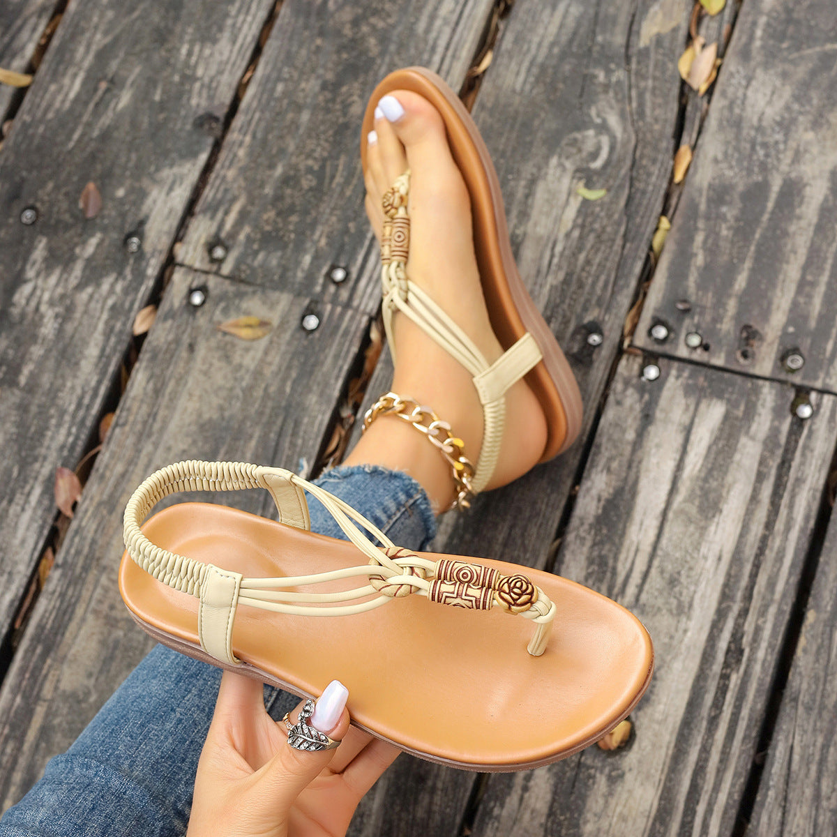 Orthopedic Balance Flat Sandals - Summer - Unique And Elegant