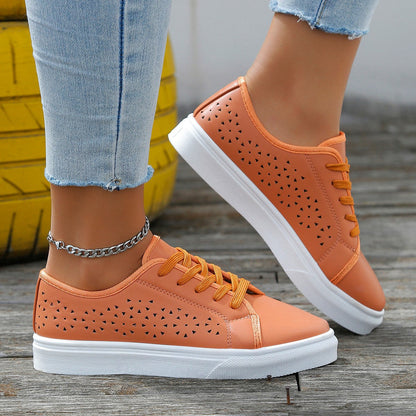 Orthopedic Balance Cutout Flat Shoes - Unique Elegance