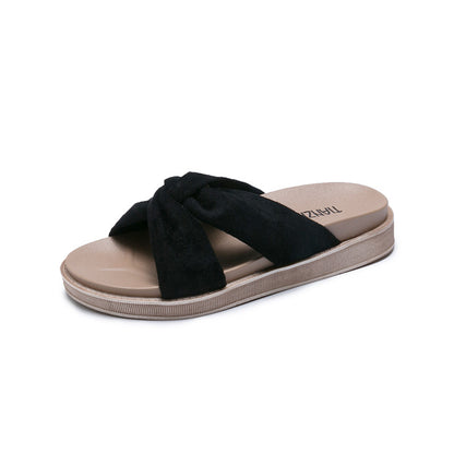 Quinette | Women’s Orthopedic Bow Knot Comfort Slide Sandals