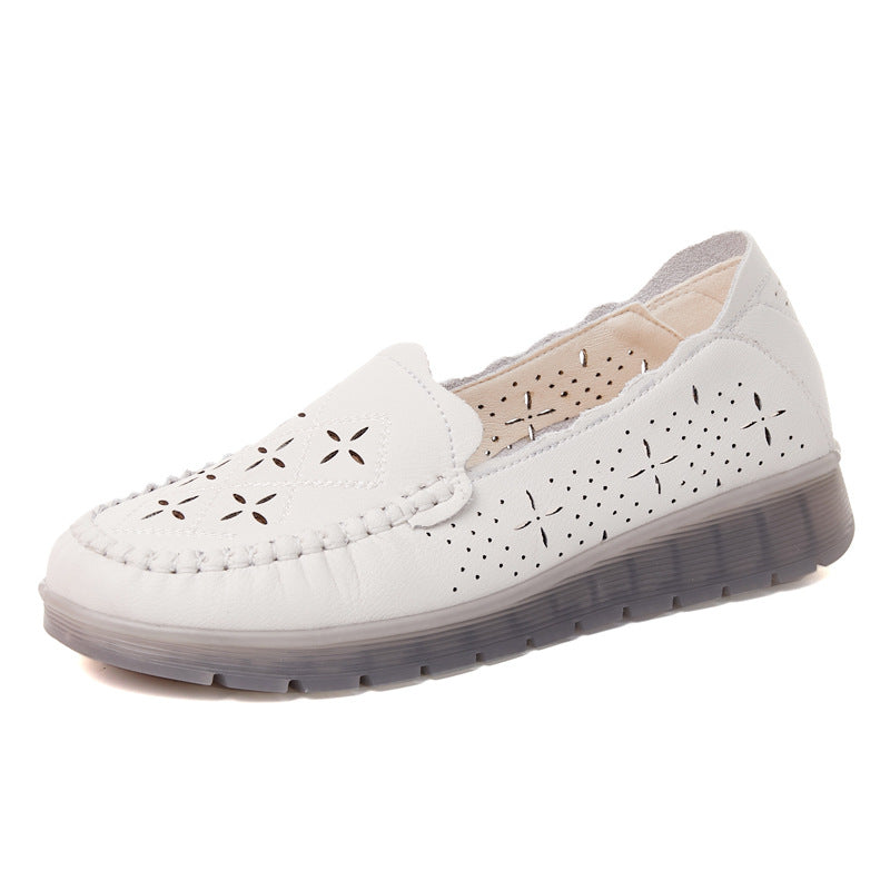 Orthopedic Balance Women’s Perforated Loafers – Breathable Lightweight Comfort Slip-On Shoes