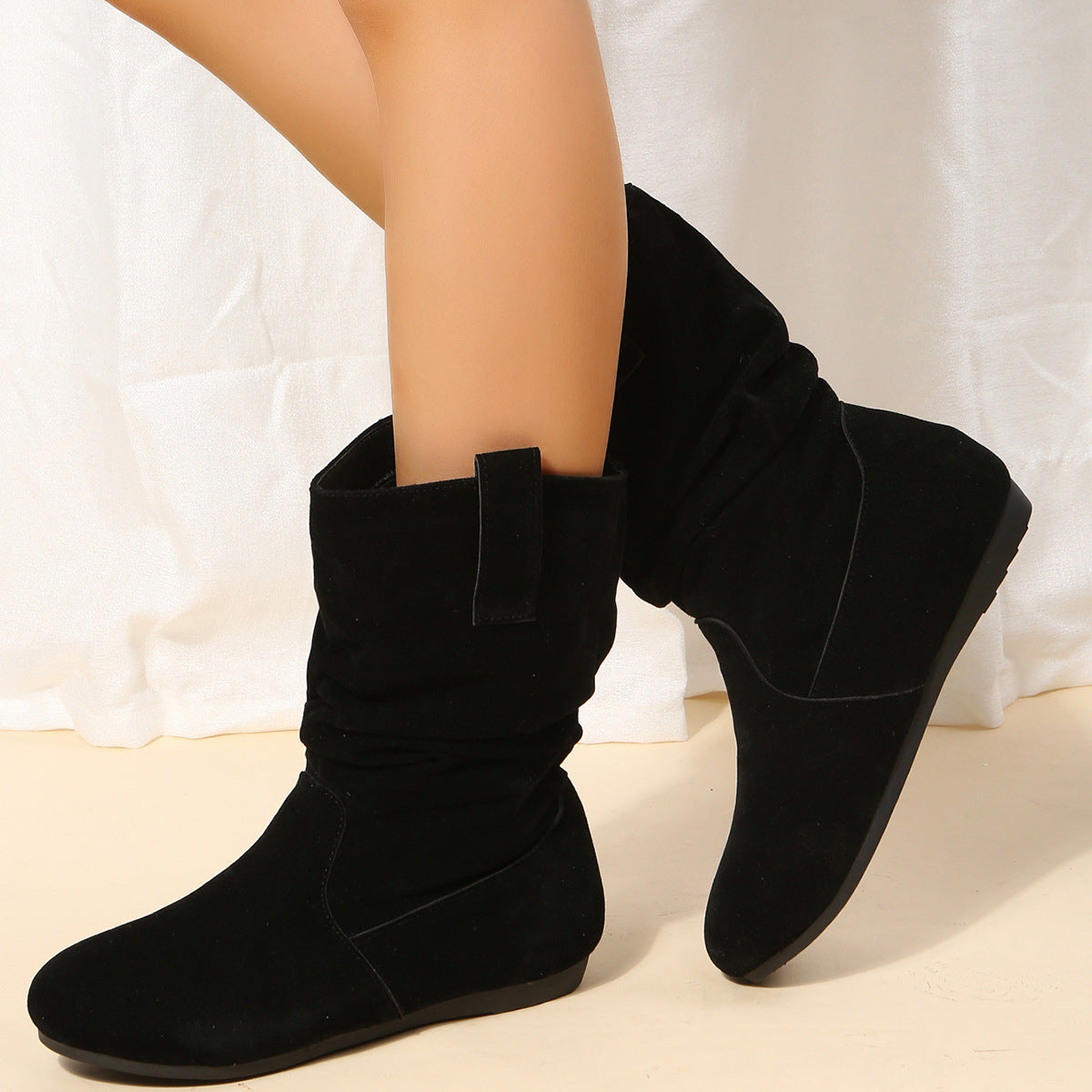 Orthopedic Balance Suede Mid-Calf Boots - Winter Warmth