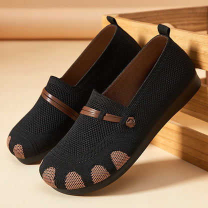 Hazeline | Women’s Orthopedic Breathable Knit Walking Flats