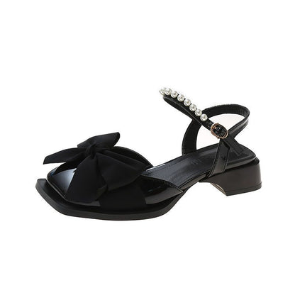 Orthopedic Balance | Bow Detail Platform Strap Sandals