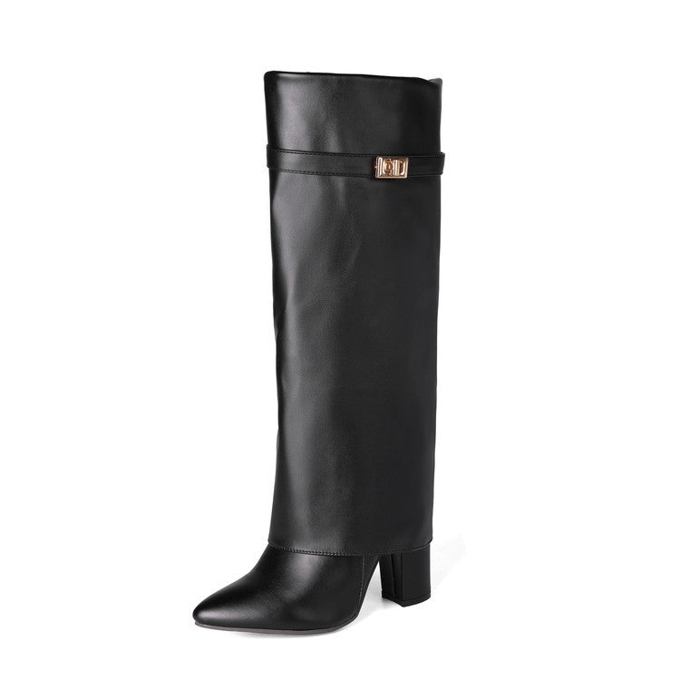 Orthopedic Balance Mid-Calf Boots - Pointed Toe & Buckles