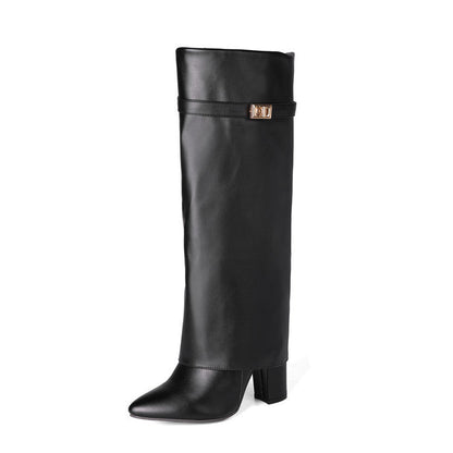 Orthopedic Balance Mid-Calf Boots - Pointed Toe & Buckles