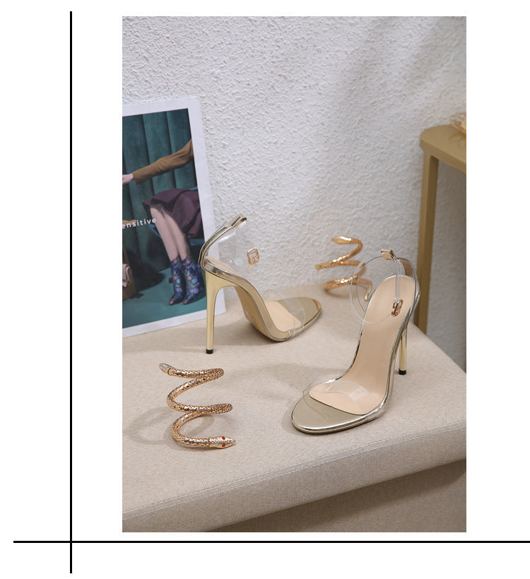 Orthopedic Balance Rhinestone High-Heeled Sandals, Unique And Daring Elegance