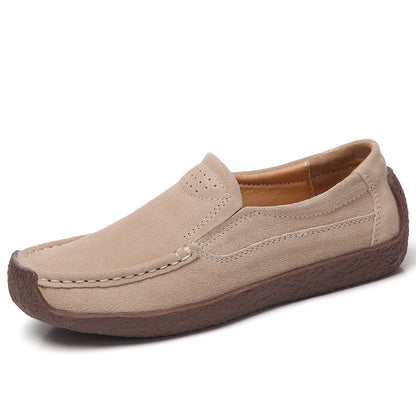 Orthopedic Balance Women’s Suede Slip-On Loafers – Lightweight Comfort Casual Shoes