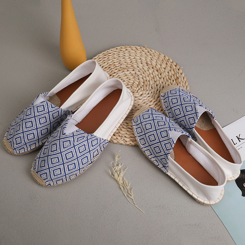 Orthopedic Balance Men and Women’s Espadrille Slip-On Flats – Breathable Casual Summer Shoes