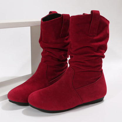 Orthopedic Balance Suede Mid-Calf Boots - Winter Warmth