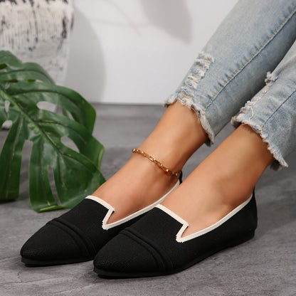 Ilaria | Women’s Orthopedic Pointed Toe Knit Ballet Flats