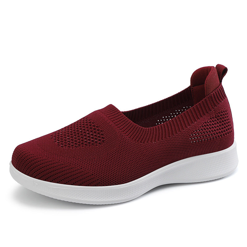 Orthopedic Balance Women’s Breathable Slip-On Sneakers – Lightweight Comfort Walking Shoes