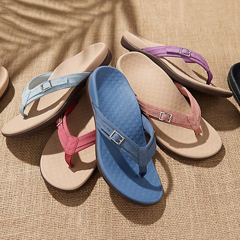 Cassidy | Comfort Flip Flops – Lightweight Cushioned Arch Support Sandals