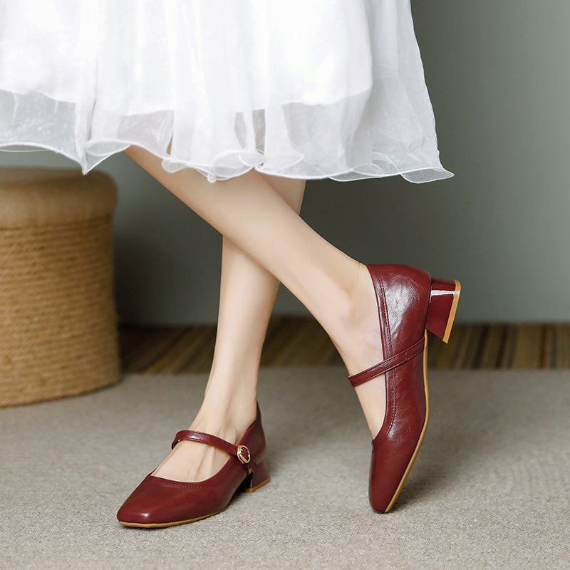 Orthopedic Balance Mary Jane Shoes - Wide Fit Comfort