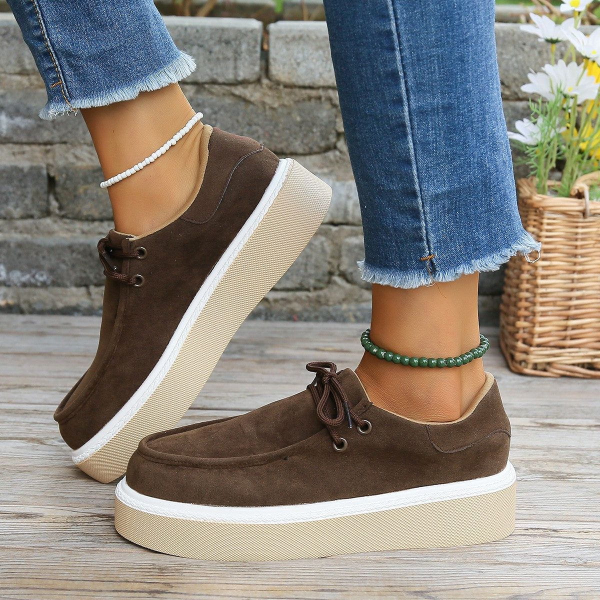 Genevieve | Women’s Orthopedic Suede Casual Platform Shoes
