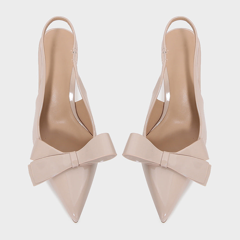 Orthopedic Balance | Pointed Toe Bow Slingback Heels
