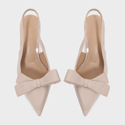 Orthopedic Balance | Pointed Toe Bow Slingback Heels