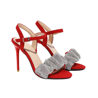 Lina | Elegant Stiletto Heels with Crystal Bow Detail