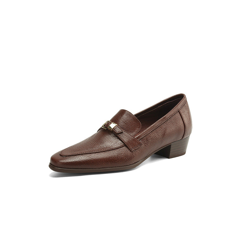 Orthopedic Balance Leather Loafers - Low Heel Comfort