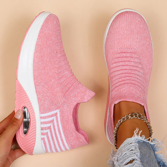 Orthopedic Balance Women’s Slip-On Sneakers – Lightweight Breathable Walking Shoes