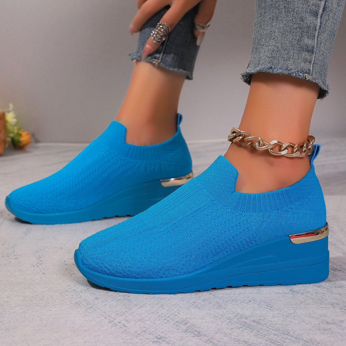 Orthopedic Balance Unique And Comfortable Casual Shoes In Flyknit Mesh