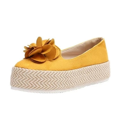 Orthopedic Balance Women’s Bow Platform Espadrille Flats – Lightweight Comfort Slip-On