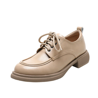 Orthopedic Balance Leather Lace-Up Shoes, British Style