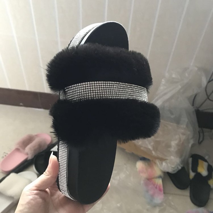 Orthopedic Balance Fluffy Bling Slippers - Unique Style And Comfort